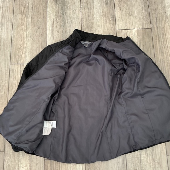 Eddie Bauer Quilted Jacket Snap Pockets Lightweight Coat Black Size M - Picture 3 of 12